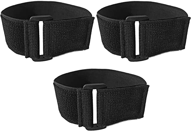 i2 Gear Universal Elastic Armband Straps for All Models of iPod with Silicone, Leather, PVC Case and Sport Arm Bags with Armband Slots - 3 Pack, 15 inches x 1.5 inches