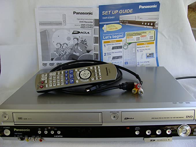 Panasonic DMR-ES46VS VHS / DVD Recorder Silver