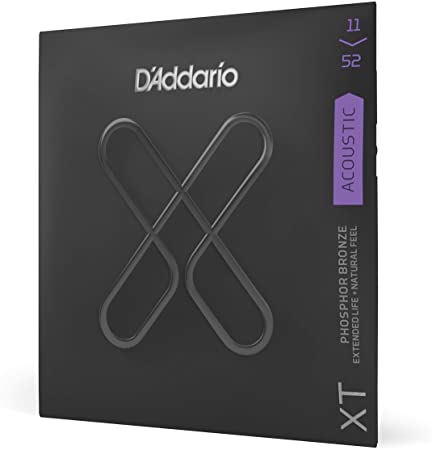 D'Addario XT Phosphor Bronze Acoustic Guitar Strings, Custom Light, 11-52