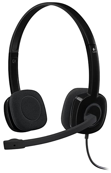 Logitech 3.5 mm Analog Stereo Headset H151 with Boom Microphone (981-000587)