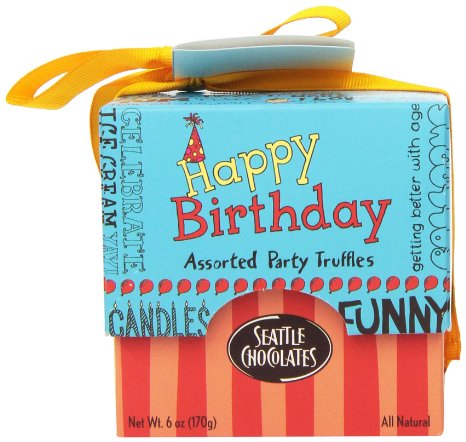 Seattle Chocolates Gift Box Happy Birthday 6 Ounce