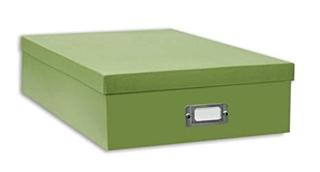 Pioneer Jumbo Scrapbook Storage Box, Sage Green, 14 3/4" x 13" x 3 3/4"