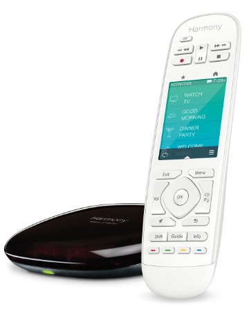 Logitech 915-000250 Harmony Ultimate Home Touch Screen Remote for 15 Home Entertainment and Automation Devices (White)