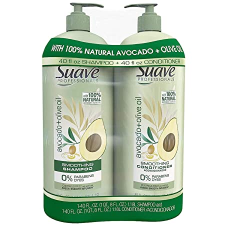 Suave Professionals Shampoo & Conditioner, Avocado   Olive Oil (40 fl oz, 2 pk.)