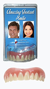 Amazing Instant Smile Cosmetic Novelty Secure Teeth- Medium Size - Fits Most