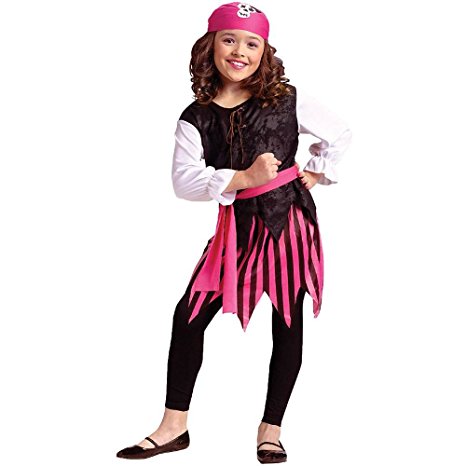 Caribbean Pirate Girl Child Costume Size 8-10