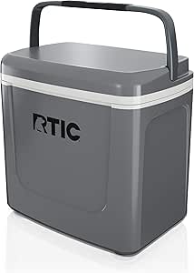 RTIC 8 QT Road Trip Personal Cooler, Small, Compact, Insulated, Portable Ice Chest Box for Food, Drink, Beverage, Beach, Camping, Picnic, Fishing, Boat, 12-Can Capacity