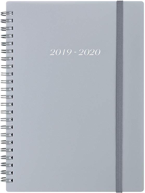 2019-2020 Academic Planner - Weekly & Monthly Planner with Tabs, Elastic Closure and Thick Paper, Back Pocket with 21 Notes Pages, 5" x 8"