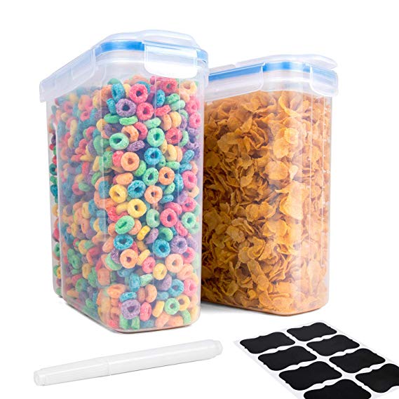 FOOYOO Cereal Containers Storage Set - 4 Piece Airtight Large Dry