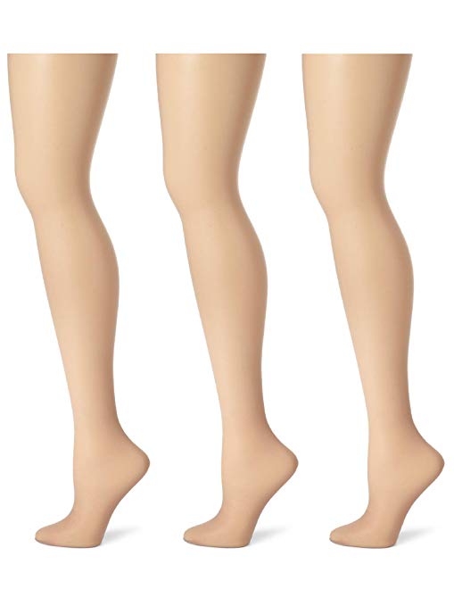 Pantyhose for Women Sheer Stockings 3 Packs Full Length Reinforced T Crotch 15 Denier by PACKO SOCKS
