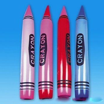 Set of 4 - Jumbo 44" Crayon Inflates