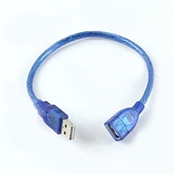 Short USB 2.0 A Female To A Male Extension Cable Cord