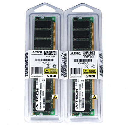 2GB kit (1GBx2) DDR PC3200 DESKTOP Memory Modules (184-pin DIMM, 400MHz) Genuine A-Tech Brand