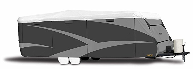 ADCO  34840 Designer Series Gray/White 18' 1" - 20' DuPont Tyvek Travel Trailer Cover