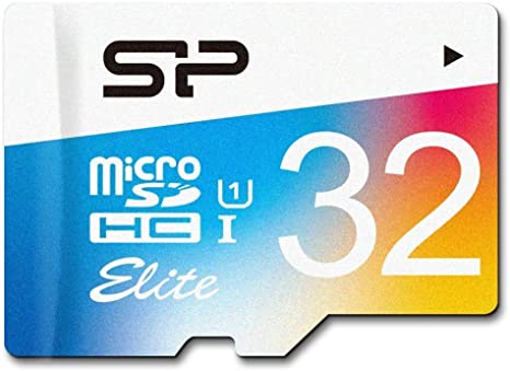 Silicon Power 32GB MicroSDHC UHS-1 Memory Card - with Adapter (SP032GBSTHBU1V20SP)