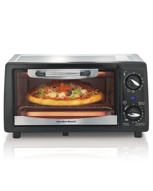 Hamilton Beach 31134 4 Slice Capacity Toaster Oven, Black