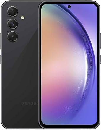 SAMSUNG Galaxy A54 5G A Series Cell Phone, Factory Unlocked Android Smartphone, 128GB w/ 6.4” Fluid Display Screen, Hi Res Camera, US Version, 2023, Awesome Black with Galaxy Buds FE Graphite