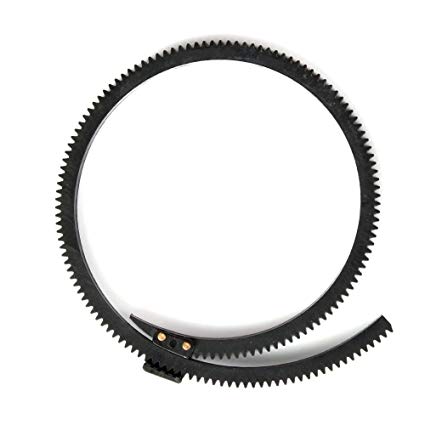 Fotga Rubber Flexible Gear Belt Ring for DP500IIS DP500III JTZ DP30 Follow Focus,Adjustable from 46mm to 110mm Black