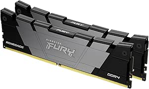 Kingston Fury Renegade 32GB 3600MT/s DDR4 CL16 DIMM (Kit of 2) Desktop Gaming Memory - KF436C16RB12K2/32