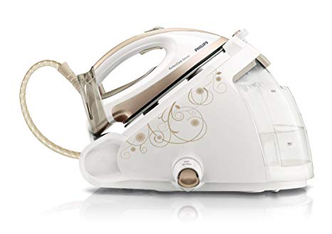 Philips GC9550/02 PerfectCare Silence Steam Generator Iron with OptimalTemp - 360 g Silent Steam Boost, 1.5 L, 2400 W, Champagne