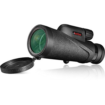 MeeQee High Power Monocular Telescope 10×42 Dual Focus Optics-Wide Angle and HD Zoom Monocular Scope, Waterproof, Low Night Vision Handheld Scope for Bird Watching/Hunting/Outdoor/Camping/Surveillance