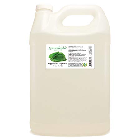 1 Gallon Peppermint Supreme Essential Oil (100% Pure & Uncut) Plastic Jug - GreenHealth