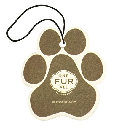 One Fur All Pet House Car Air Freshener, Pumpkin Spice, Lasts 3 to 4 Weeks, 100% Non-Toxic - Pet Odor Eliminating, 4 Count