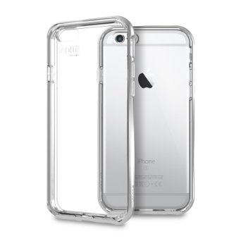 iPhone 6s Case Scottii Luxurii Clear Case 47-Inch Screen Scratch Resistant iPhone 6 Case Crystal Clear Metallic Silver