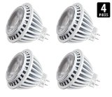 4-Pack of Hyperikon MR16 LED 7-Watt 50-Watt Replacement 3000K Soft White Glow 490lm Flood Light Bulb Dimmable UL-Listed and ENERGY STAR-qualified