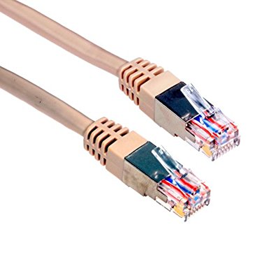 Amphenol MP-52RJ11SNNE-100 Amphenol Category 5E USOC Patch Cable, RJ11, Shielded, 100', Beige