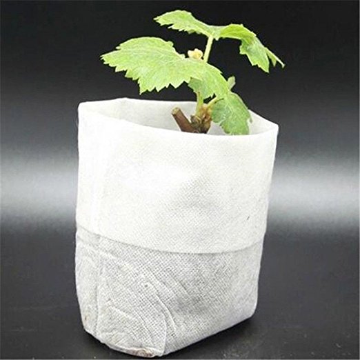 Messagee 100 pcs Seedling-Raising Bags Environmental Garden Supplies 8x10CM