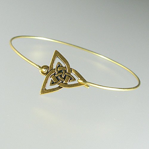 Celtic Triangle Bangle Bracelet - GF