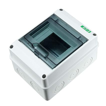 uxcell Power Distribution Protection Box IP65 ABS Clear for Circuit Breaker Indoor on The Wall 5 Way (160mmx120mmx95mm)