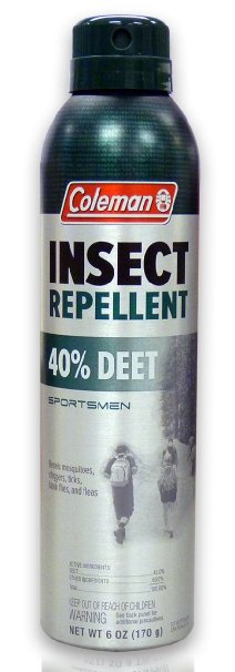 Coleman 40 Percent DEET Insect Repellent, 40%, 6 Ounce Aerosol