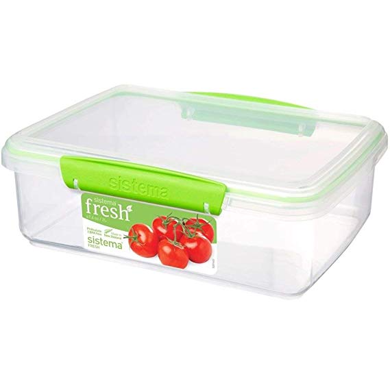 Sistema Fresh Food Storage Container - 2 L, Clear/Green