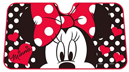 Disney Dot Minnie Mouse Windshield Front Car Sun Shade