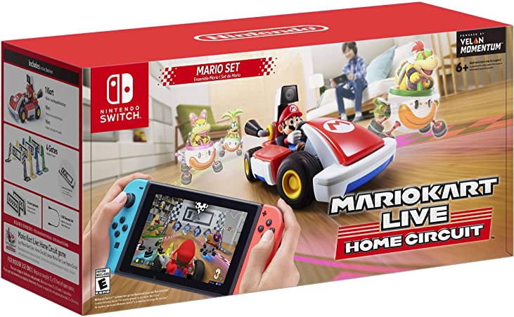 2020 Newest Nintendo - Mario Kart Live: Home Circuit - Mario Set Edition - Family Christmas Holiday Gaming Bundle for Nintendo Switch, Nintendo Switch Lite - RED - iPuzzle USB Charging Cable