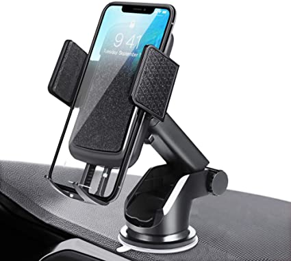 SAVFY Car Phone Holder, Adjustable Car Phone Mount for Universal Windscreen Car Dashboard Air Vent Phone Car Cradles for iPhone XS XR X 8 7 Galaxy S10  S10e S9 S8 S7 J3 J5 J6 J7 Huawei P30 P20