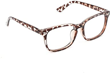 Cyxus Unisex Stylish Square Non-Prescription Eyeglasses Glasses Clear Lens Women Men Eyewear