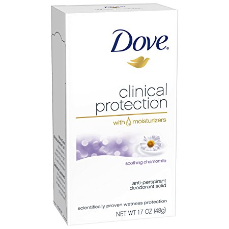 Dove Clinical Protection Antiperspirant Deodorant, Soothing Chamomile 1.7 Ounce