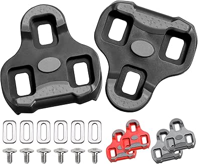 Bike Cleats Compatible with LOOK KEO Cleats, Indoor Peloton Outdoor Cycling Road & Bicycle Clips Clipless Spinning Cycle Shoes