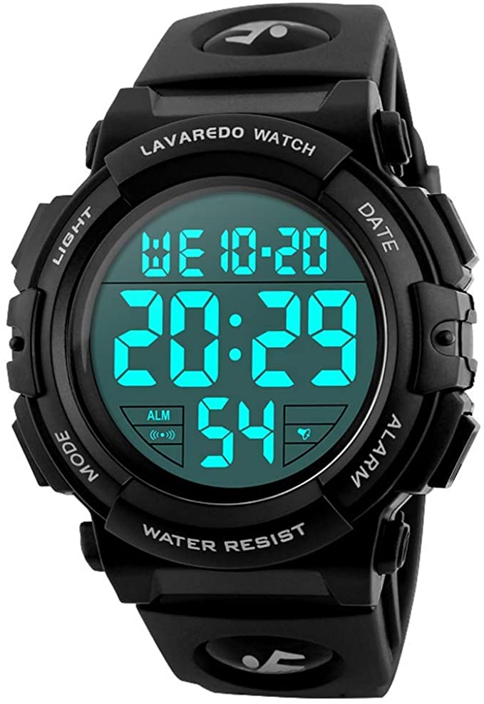 Kids Watch,Boys Watch for 6-15 Year Old Boys,Digital Sport Outdoor Multifunctional Chronograph LED 50 M Waterproof Alarm Calendar Analog Watch for Children with Silicone Band