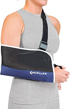 Mueller New & Improved Arm Sling, Blue, One Size Fits Most