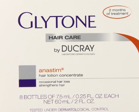 Glytone by Ducray Anastim Hair Lotion Concentrate, .25 Ounce, 8 Count