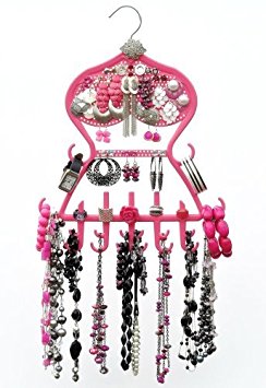Untangle My Chains Roxsee Jewelry Organizer/Hanger, Pink