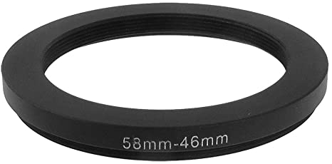 uxcell 58mm-46mm 58mm to 46mm Black Ring Adapter for Camera