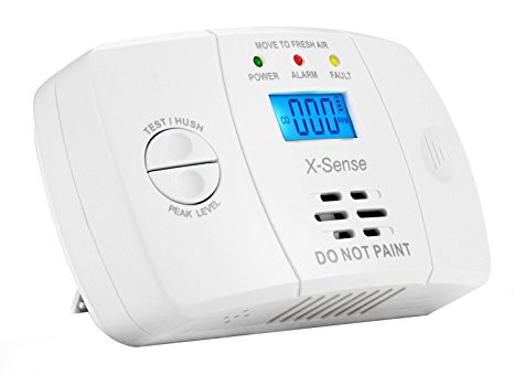 X-Sense CO03M Carbon Monoxide Detector CO Alarm with Electrochemical Gas Sensor (Battery Powered) (Updated Version)