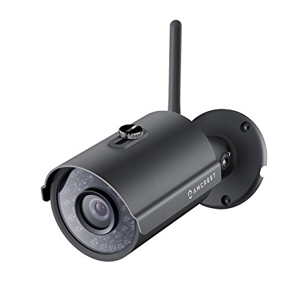 Amcrest ProHD Outdoor 1080P WiFi Wireless IP Security Bullet Camera - IP66 Weatherproof, 1080P (1920TVL), IP2M-842 (Black)