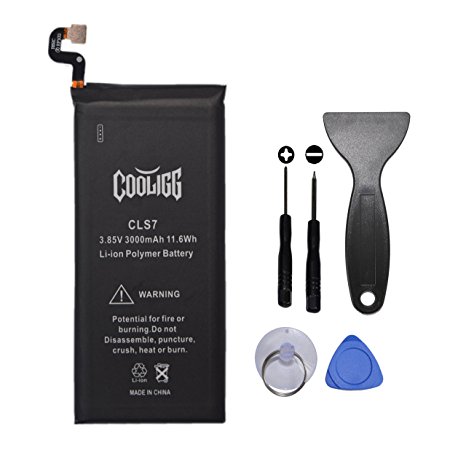 Galaxy S7 Battery ,Power 3200mAh Lithium Ion Polymern Built-in Replacement Battery for Samsung Galaxy S7 G930 (Compatible with All Galaxy S7 Carriers) with free Tool Kit,Cooligg