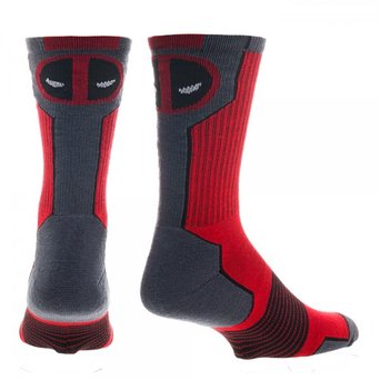 Marvel Deadpool Mens Active Crew Socks